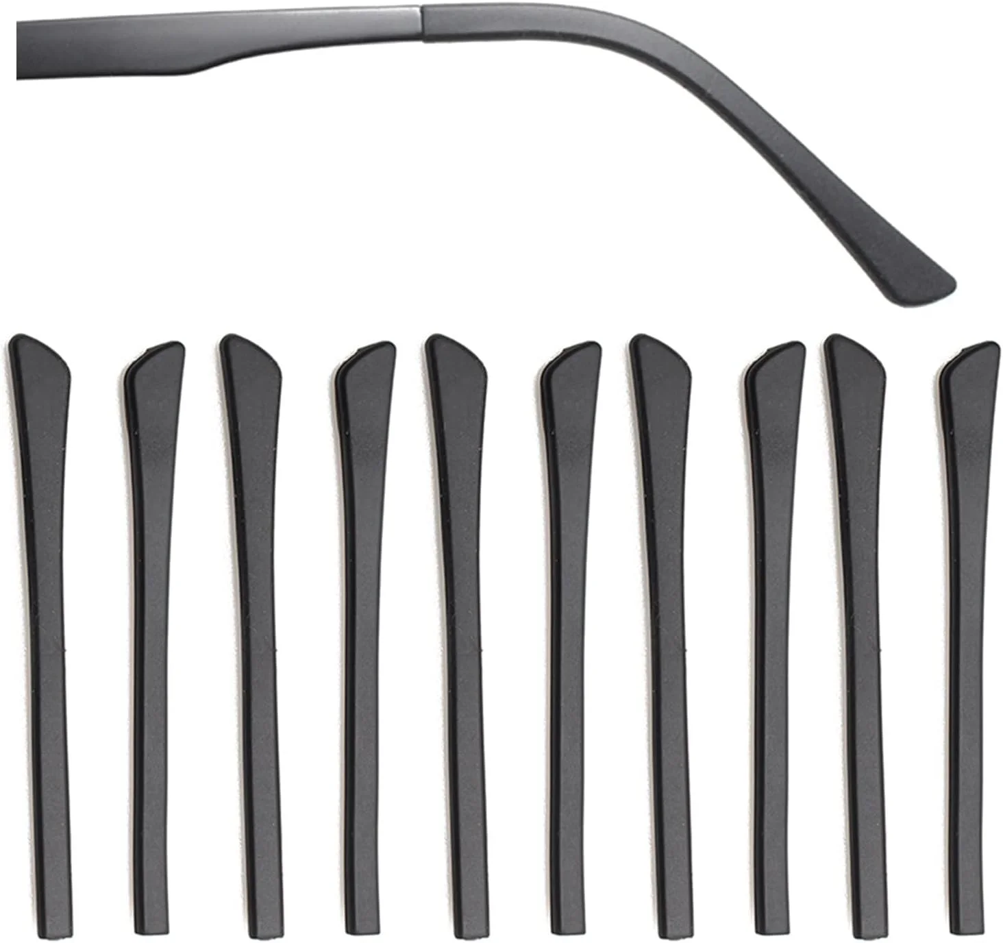 5 Pairs Anti-Slip Silicone Eyeglass End Tips Replacement Ear Socks for Thin Fram